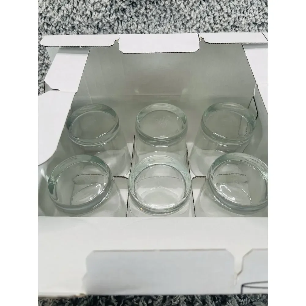 IKEA Godis Set of 6 Clear Drinking Glasses 8oz Cup 6inch #22648 Kitchen New